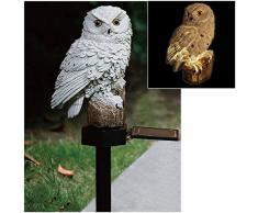 Solar-Stableuchte Schnee-Eule