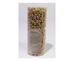 Perlenkette Kunsstoffperlenkette Satingold Baumkette Kette Weihnachtschmuck