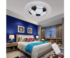 Kinderzimmer Licht Kreative Fußball Deckenlampe Moderne LED Junge Mädchen Augenschutz Deckenleuchte Wohnzimmer Schlafzimmer Kindergarten Dekoration Licht[Energieklasse A+],Schwarz,40cm