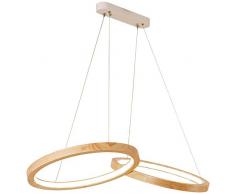 STARCLOCK Ring hängende Lampen-LED 2 flammig Kronleuchter Wohnzimmer Esszimmer dimmbare Deckenpendelleuchte Moderne minimalistischen Stil 3000-6000K, 76W,86 * 43 * 100cm100w