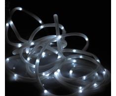 LunLunartec Solar Lichtband: 7 Meter Solar-Lichtschlauch mit 50 LEDs in Brillantweiß (Solar Lichterschlauch)