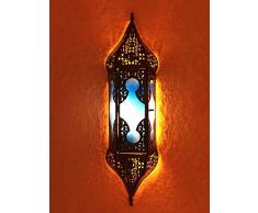 Orient indische Wandleuchte Lampe Appsara blau