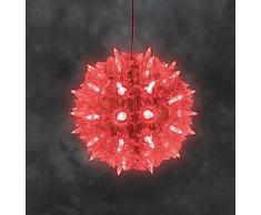 Konstsmide LED Lichterball Lichterkugel Leuchtball Kugel Funkeleffekt in rot