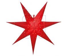 LED Stern Weihnachtsstern Adventsstern 60 x 60 cm - Außenbereich Aussen groß Kunststoff (mit Timer-Funktion) (rot)