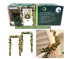Tannengirlande 5m, 80 warmweisse LED,