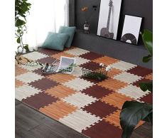GYYARSX Puzzlematte Messeböden Bodenbelag Ausstellen Konventionen Wohnbereiche Spielzimmer Yoga, 9 Farben, 2 Größen (Color : B, Size : 30x30x1cm-40pcs)