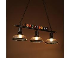 AMOS Post modernen minimalistischen billard kronleuchter schmiedeeisen glas billard halle cafe schlafzimmer restaurant beleuchtung (größe : 98 * 30cm)