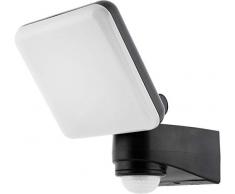 LED Wandfluter IP54 mit Bewegungsmelder + Dämmerungssensor - drehbar schwenkbar - tagesweiß (4000 K)