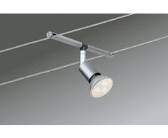 Paulmann 941.24 Seilsystem SpiceSaltLED Set Warmweiß 5x4W LED Chrom 94124 Seilleuchte Hängeleuchte