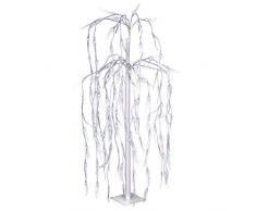 Nipach GmbH 140 LED weiß Weidenbaum Trauerweide Lichterbaum 85 cm hoch Trafo IP44 Weihnachtsbeleuchtung Außenbeleuchtung Xmas Gartendeko Xmas