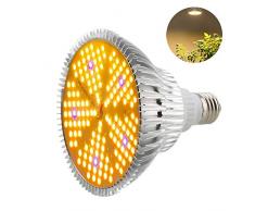 Pflanzenlampe LED 100W Pflanzenlicht Grow Lampe E27 Wachstumslampe Vollspektrum für Gewächshäusern Garten Innengärten GrowBox Zimmerpflanzen Hydroponische Pflanzen und Gemüse Aktualisierte Version