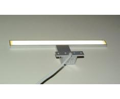 LED Aufbauleuchte / Alu / Lichtfarbe warm weiß / Art. 2035 / Schrankleuchte / Spiegelschrankbeleuchtung / Spiegelleuchte / Badleuchte