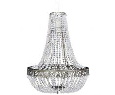 vidaXL Hängelampe 36,5x46cm Kronleuchter Kristall Hängeleuchte Deckenleuchte