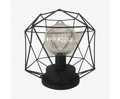 YHFX LED-Retro Art-Metall Kupfer Cage Tischleuchte, Ausrichtung Kupfer Schmiedeeisen Kleines Nachtlicht Einfache Modellierung Lampe Form 002 (Größe : Usb iron diamond)