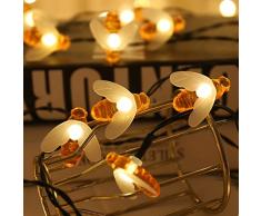 Lichterketten Solar Small Bee Light Strings Gartenleuchten Farbe 102 Meter 1000 Lichter Warme Farbe