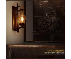 XXY.XXY Wandleuchte Innen Modern Wohnzimmer Schlafzimmer flammige Vintage Wandlampe Loft Nacht Schmiedeeisen Bar Glasgang