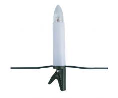 Konstsmide 1996-000 Baumkette mit weiÃen Topbirnen / für Innen (IP20) / 230V Innen / 30 klare Birnen / grünes Kabel