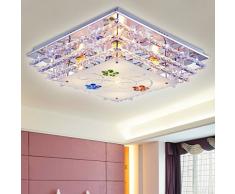 Deckenleuchten Europäische Kristalldeckenlampe, moderne einfache LED-Fernbedienung dimmen Decke, Wohnzimmer Hauptschlafzimmer dekorative Kronleuchter Deckenleuchten