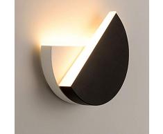 Runde Einfache Wandlampen 360 Grad Drehbare Schmiedeeisen Wandleuchte Kreative Mode Schwarz Und Weiß Acryl Wandleuchten Schlafzimmer Büro Wohnzimmer Nacht Studie Hotel Hotel Gang Wandbeleuchtung