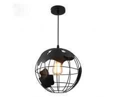 MJZHJD Kronleuchter Led-Kronleuchter Kristall-Hängelampe Treppe Kristalllampe Villa Wohnzimmer Beleuchtung Beleuchtung Schwarz-Eisen-Industrie Wind warmen Licht Iron Craft Kronleuchter