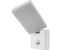 LED Wandfluter 15W IP44 mit Bewegungsmelder + Dämmerungssensor - drehbar schwenkbar - tagesweiß (4000 K)