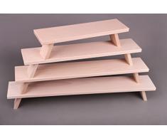 Fensterbank/Unterstellbank 70 cm NATUR BREIT Buche für Schwibbögen und Blumentöpfe weigla