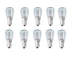 Glühlampe/Leuchtmittel, 15 W, E14 Gewinde, für Himalaja-Salzlampe, Kühlschrank, Ofen, Mikrowelle, Nähmaschine, 10 Stück