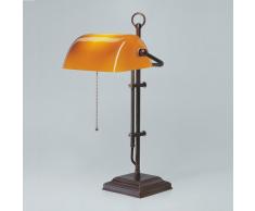 Bankerlampe Schreibtischlampe Berliner Messing Antik W2-99co A