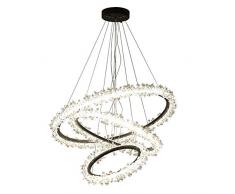 Cheniess Kronleuchter LED Pendelleuchten Nordic Kristallhängelampe Home Deco Hängeleuchte for Wohnzimmer Hotel Lobby Kronleuchter Modern Led Kristall
