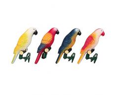 Sureh 4 Stück wasserdichte Solar-Gartenlichter für Vögel und Papageien, mit Clip Decortaive Gartendeko für den Außenbereich und Innenbereich