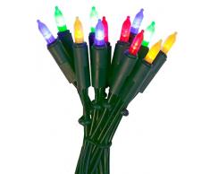 Star LED-Mini-Lichterkette indoor, 35-teilig bunte LED, grünes Kabel Vierfarb-Karton 422-13