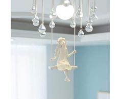 ZZZAAAATTT Traum Moderne Kristall Kronleuchter runde Decke Wohnzimmer Esszimmer Esszimmer Starlight dekoratives Licht E27 Durchmesser 26 x 38 cm G30