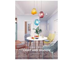 Moderne Pendelleuchte/Licht/Kronleuchter/Deckenleuchte LED Glas Kristall bunt für Schlafzimmer/Esszimmer/Bar/Cafe, 3 Lichter-B
