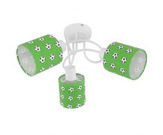 Decken Strahler Spot Rondell beweglich Fußball grün Geflecht Leuchte Lampe Kinder Zimmer Globo 54009-3