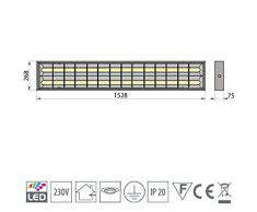 LED Rasterleuchte geeignet für 2x LED 150cm T8 Rasterlampe Bürolampe Deckenleuchte