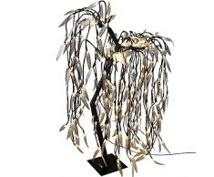 Multistore 2002 Beleuchtete Trauerweide 228 LED H85cm mit Lichteffekt Lichterdeko Stimmungslicht Leuchtbaum Stimmungsleuchte Lichterbaum