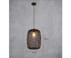 C-LT Kronleuchter Chinesisches Rustikales Restaurant Bar Cafe Kronleuchter Antiker Kronleuchter Bauernhaus Handgefertigte Bambus Vogelkäfig Kronleuchter Innenbeleuchtung