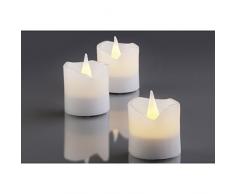 Hellum Glühlampenwerk LED - Wachskerzen 6er weiß