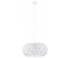 EGLO 92887 Pendelleuchte, Aluminium, E27, transparent