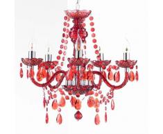 FEUDAL ROT 5 ARM DESIGN KRONLEUCHTER by roomproducts