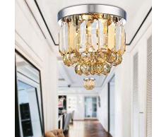 Moderne Kristalldeckenlampe, Europäische Kristalldeckenlampe Modernes Eingebettetes Warmes Licht Der K9-Tropfenschlafzimmer-Wohnzimmerkorridor-Küche du verdienst es zu haben
