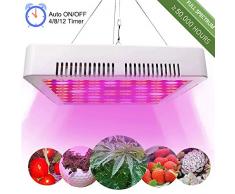 STYLINGCAR LED Pflanzenlampe 1000W Vollspektrum Led Grow Light mit Automatisch Timer (4/8/12H) An Aus, IR und UV Wachstumslampe Pflanzenlicht für Zimmerpflanzen Gemüse und Blumen