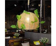 LED Kronleuchter Garten Schmiedeeisen Lampe Schnur Geflecht 12 * 12 * 9LED Lichtquelle Dekorative Kronleuchter Taste Steuerung Kronleuchter