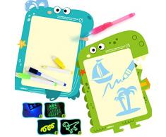 Vavshop Geschenk für Kinder A3 Zeichenbrett mit Licht 2 in 1 Leuchtbogen Zeichentisch für Kinder Graffiti Magisch