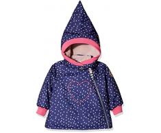 Racoon Baby-Mädchen Barbara Heart Winterjacke (Wassersäule 9.000) Jacke, Mehrfarbig (Blue Ribbon Blu), 80