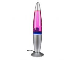 Geschenkbox Lavalampe Stimmungsleuchte Motion Rocket, energiesparend - Verschiedene Farben Wählbar (Blau-Pink)