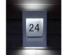 Hausnummernleuchte ROM | 2x9 Watt G23 | Aluguß | Anthrazit | 2-flammig | IP54 | inkl. Leuchtmittel