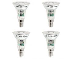 SEBSON® 4er Pack E14 LED 5W COB Lampe - vgl. 35W Halogen - 420 Lumen - warmweiß - LED Spot 36° - 230V