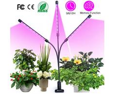 semai Pflanzenlampe LED 30W Pflanzenlicht Pflanzenleuchte Wachstumslampe Wachsen licht Grow Lampe Vollspektrum für Zimmerpflanzen mit Zeitschaltuhr, 3 Arten von Modus, 6 Arten von Helligkeit
