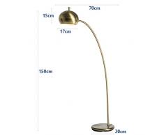 GJIF - Stehlampe Messing Stehlampe Innenbeleuchtung Retro Stehleuchte Antik Geeignet für Wohnzimmer Schlafzimmer - Fußschalter (E27)